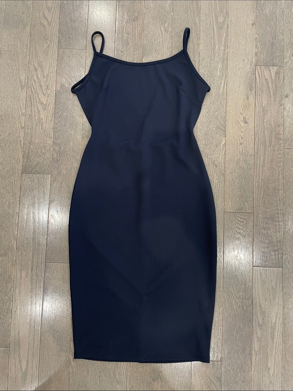 Room Service Navy Spaghetti Strap Backless Bodycon Dress Medium Like New